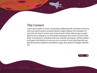 Beautiful presentation background with a space theme. ready to be used for presentations, landing pages, pitch decks, banners and others
