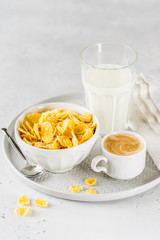 Cornflakes, Milk and Coffee