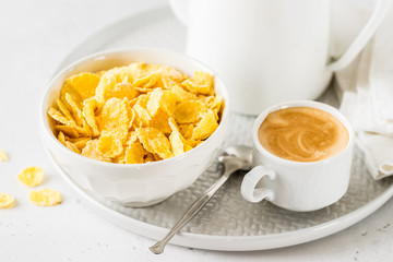 Cornflakes, Milk and Coffee