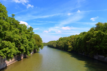 Isar River in Munich, Germany