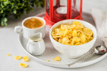 Cornflakes, Milk and Coffee
