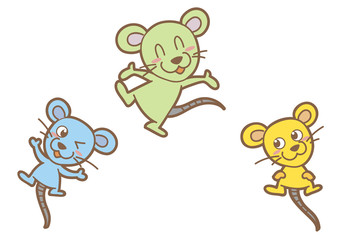 干支子年・ねずみ3セット