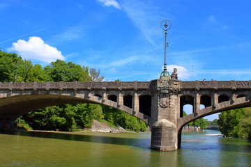 Isar River in Munich, Germany