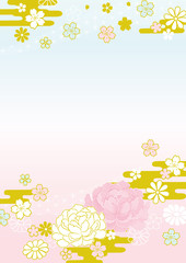 明るい和柄の背景