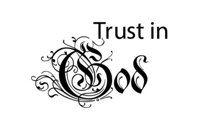 Christian faith, typography for print or use as poster, card, flyer or T shirt