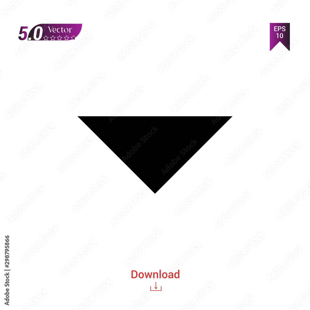 Poster outline black drop-down-round-button icon vector isolated on white background. graphic design, mater