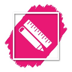 Pencil And Ruler Icon For Your Design,websites and projects.