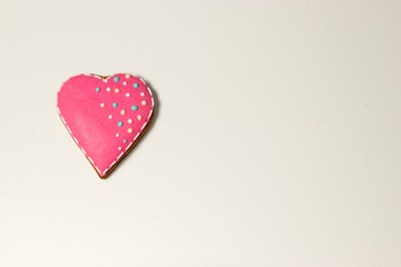 beautiful colored heart on a light background Valentines Day