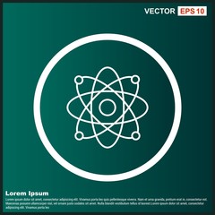 Atom Stracture Icon For Your Design,websites and projects.