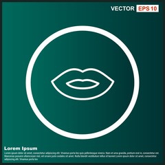 Lips Icon For Your Design,websites and projects.