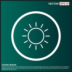 Sun Icon For Your Design,websites and projects.