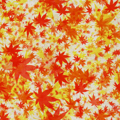 Fototapeta na wymiar Autumn leaves seamless background