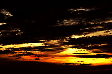 Obraz premium dramatic dark sky with cloud