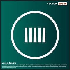 Zebra Crossing Icon For Your Design,websites and projects.