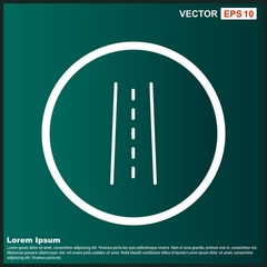 Road Icon For Your Design,websites and projects.