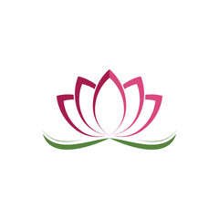 Beauty Vector Lotus flowers design logo Template