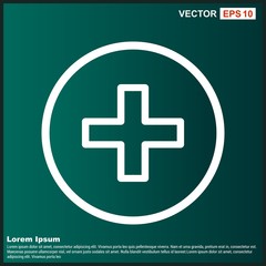 Fototapeta premium Plus Icon For Your Design,websites and projects.