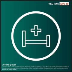 Obraz premium Hospiatl Bed Icon For Your Design,websites and projects.