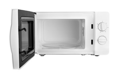 Fototapeta premium open microwave oven