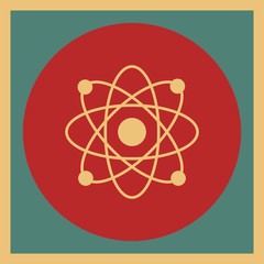 Atom Stracture Icon For Your Design,websites and projects.