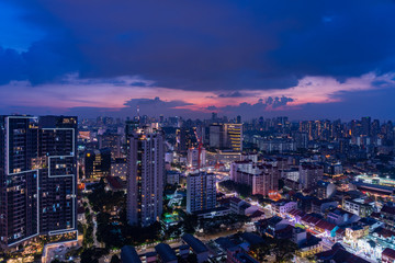 Singapore Cityscape at magic hour