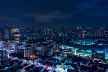 Obraz premium Singapore Cityscape at night
