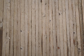 Horizontally placed old boards, Old light brown wood flooring, vintage wood flooring. antique wooden texture background