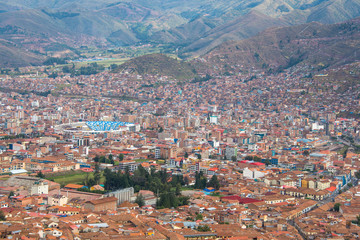 Fototapeta na wymiar Panoramic view of Cusco (Peru)