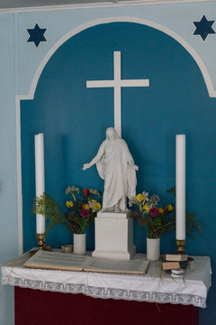 Einsame, verlassene Kirche in Gr&ouml;nland