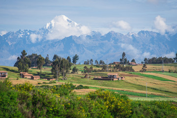 Panoramic view surroundings of Cusco (Peru)