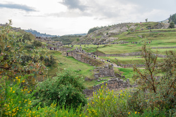Sacsayhuaman is a citadel on the northern outskirts of the city of Cusco, Peru, the historic capital of the Inca Empire