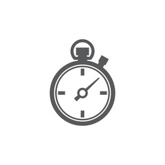 Stopwatch icon on white background
