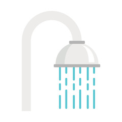 Shower icon in flat style