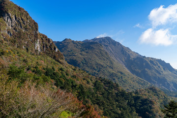 Obraz premium [長崎県]雲仙仁田峠の紅葉