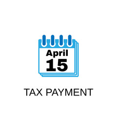 Fototapeta premium Tax payment icon. Tax payment symbol design. Stock - Vector illustration can be used for web.