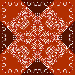 Folk, Tribal Design, Motif, Wall Painting