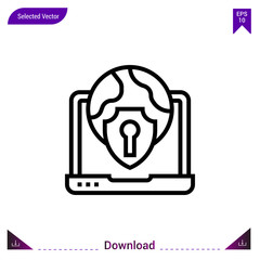 security icon vector . Best modern, simple, isolated, application ,network-sharing icon , logo, flat icon for website design or mobile applications, UI / UX design vector format