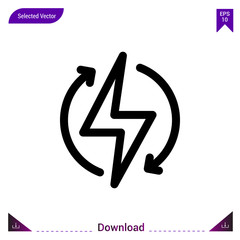 renewable-energy icon vector . Best modern, simple, isolated, application ,ecology icons, logo, flat icon for website design or mobile applications, UI / UX design vector format