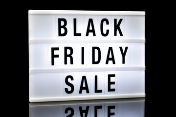 Black Friday Sale, text on lightbox