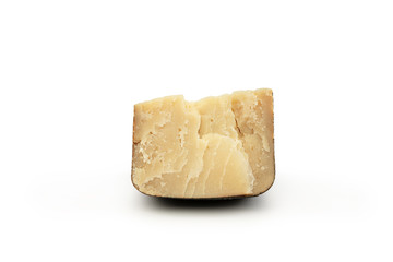 Delicious cheese close up isolated on white studio background. Healthy eating and lifestyle, organic natural nutrition, diet. Delicious food and drinks. Appetizer snack. Milk products.