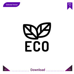 eco icon vector . Best modern, simple, isolated, application ,ecology icons, logo, flat icon for website design or mobile applications, UI / UX design vector format