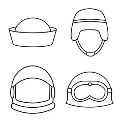 Vector illustration of uniform and soldier logo. Collection of uniform and modern stock vector illustration.