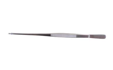 Forceps . Medical surgical hand tool. Medicine and health. Experimental tools isolated object on white background with cliping path
