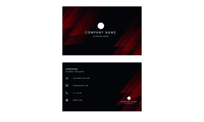 Obraz premium set of business cards