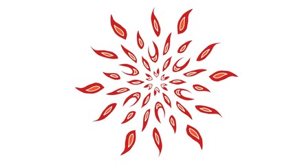 Design illustration of fire tribal