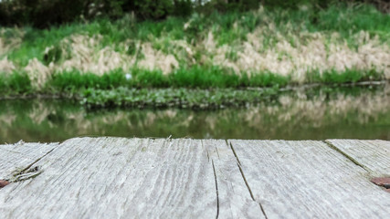 Steg am Fluss 