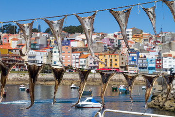 A Guarda, Borgo marittimo di pescatori in Galizia, Spagna