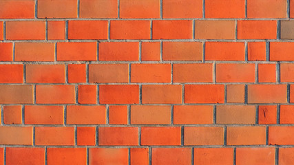 Orange Backsteinwand 
