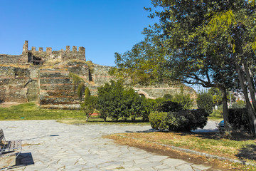 Ancient Fortification in city of Thessaloniki, Greece