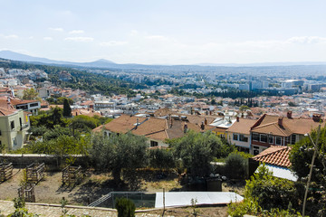 Fototapeta na wymiar Panoramic view city of Thessaloniki, Central Macedonia, Greece